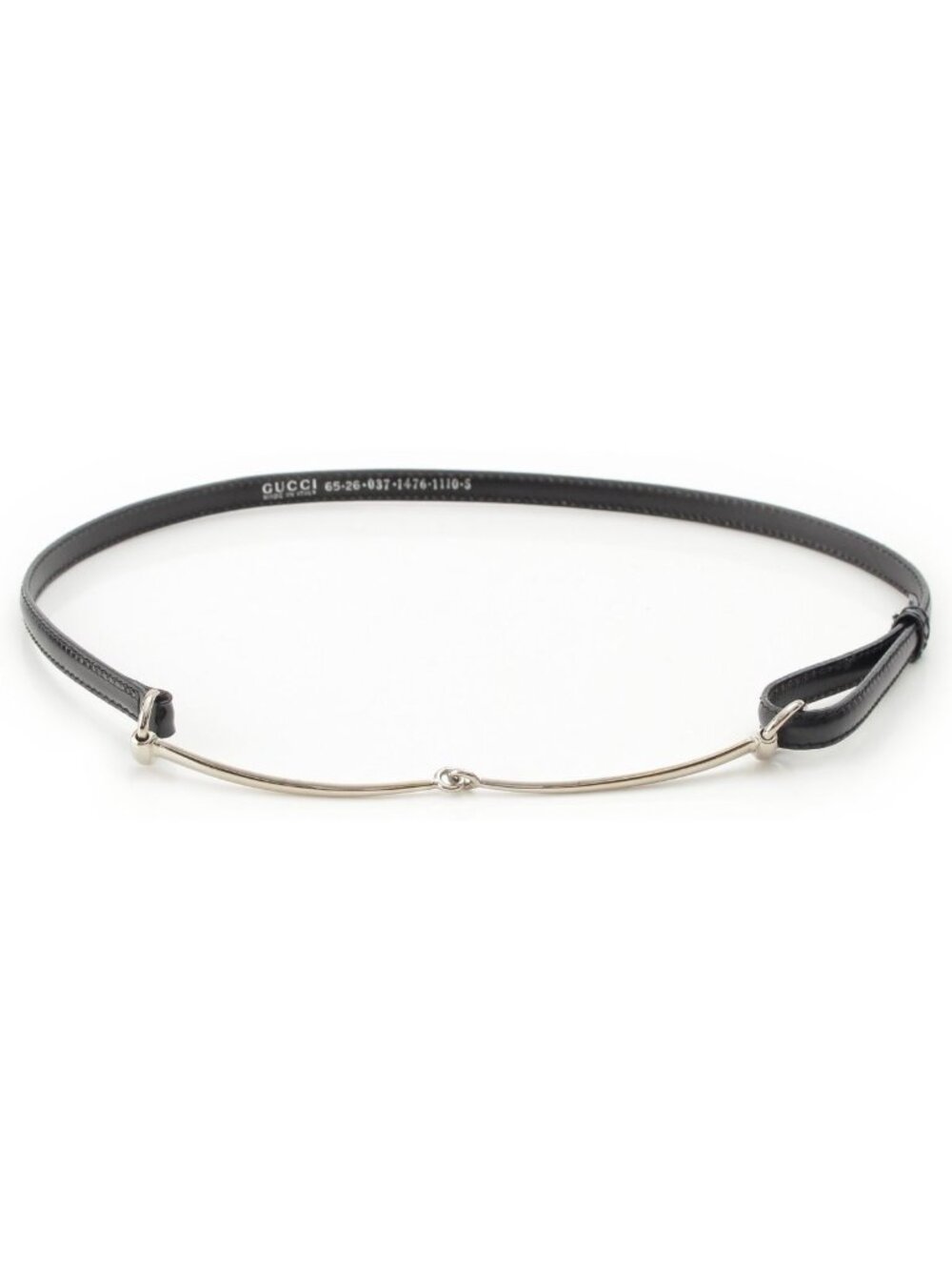 Gucci Leather Horsebit Belt 037 5 Black 65